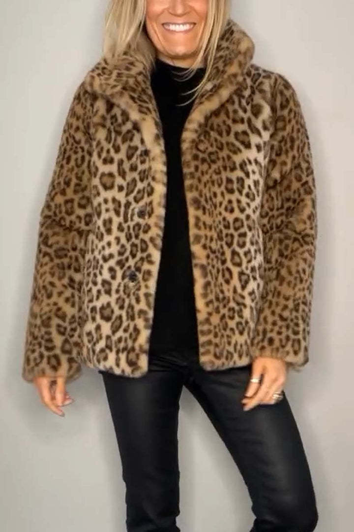 Lizzie | Leopard Print Long Coat