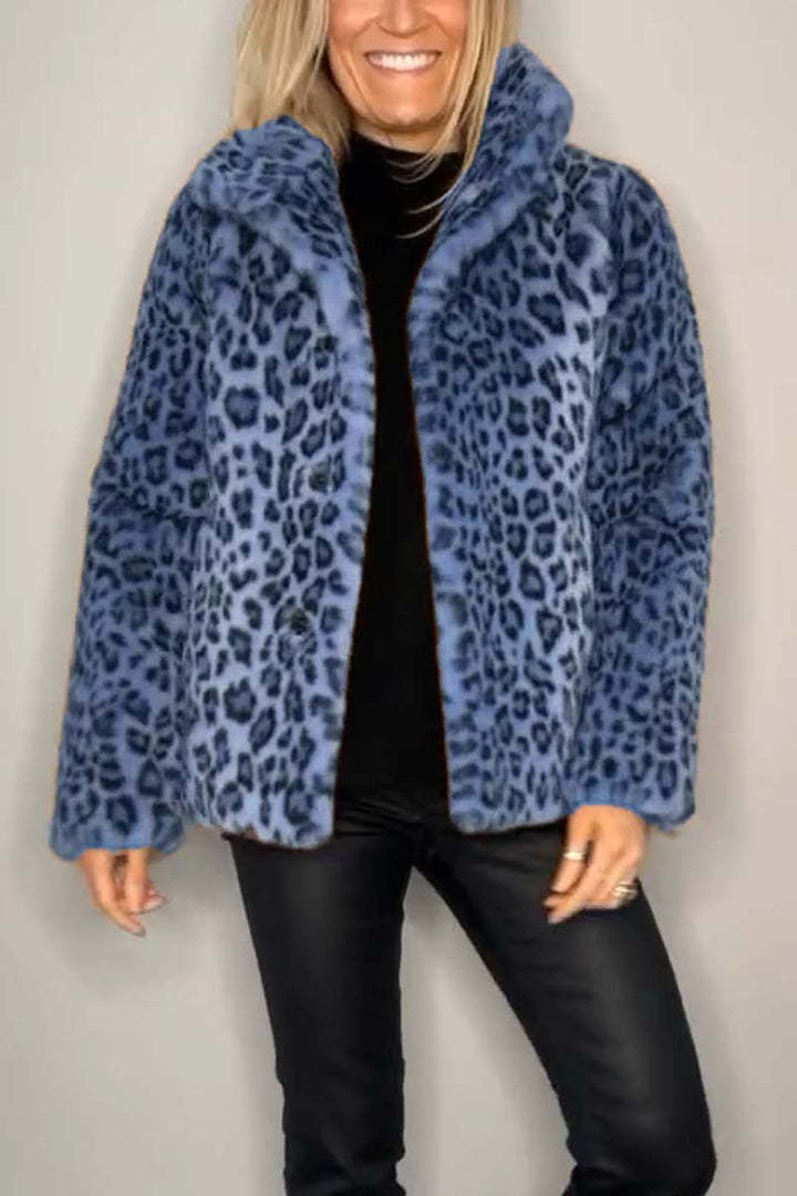 Lizzie | Leopard Print Long Coat