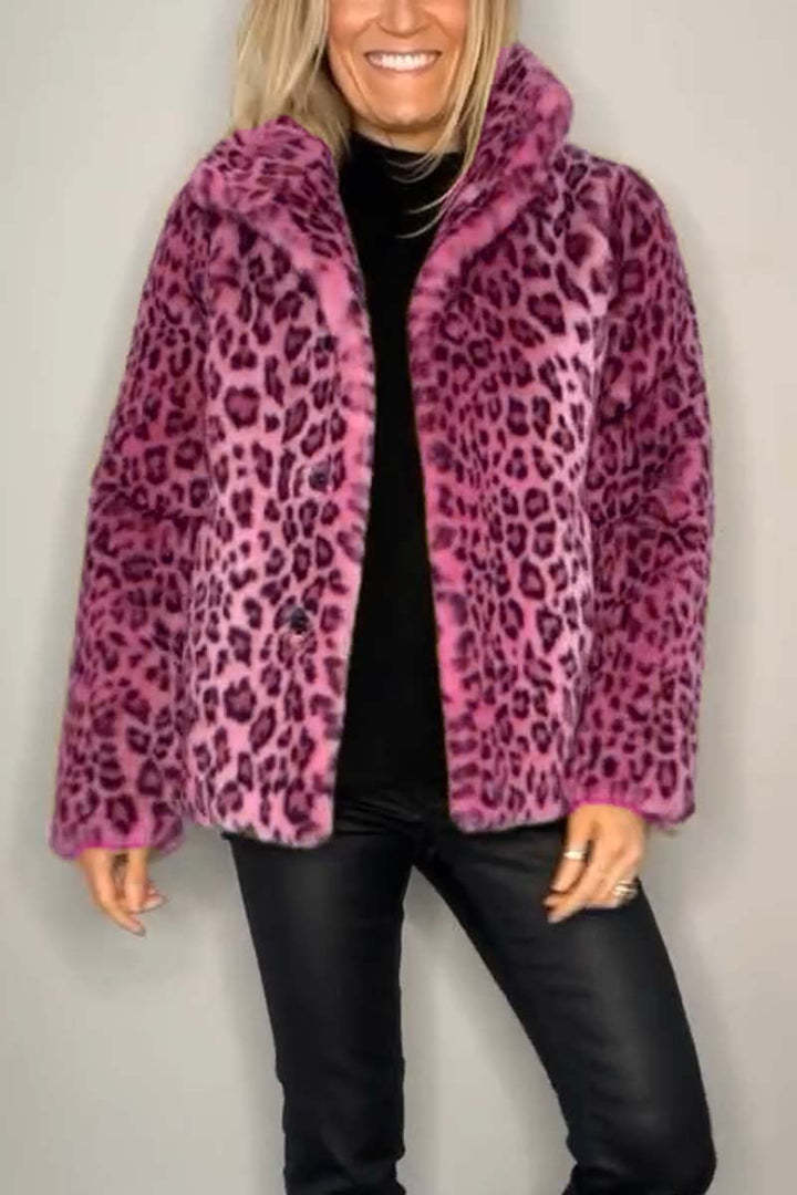 Lizzie | Leopard Print Long Coat